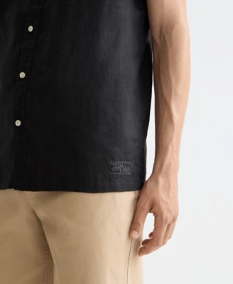 Men's Regular-Fit Button-Down Linen Shirt