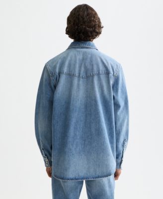 Men's Washed Denim Shirt