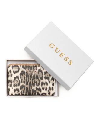 Boxed Tinsley Leopard Print French Wallet