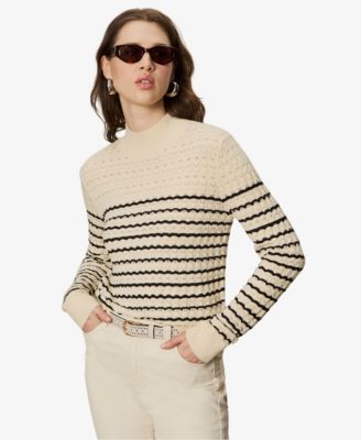 Sanctuary - Women's Forever Striped Mock Neck Sweater