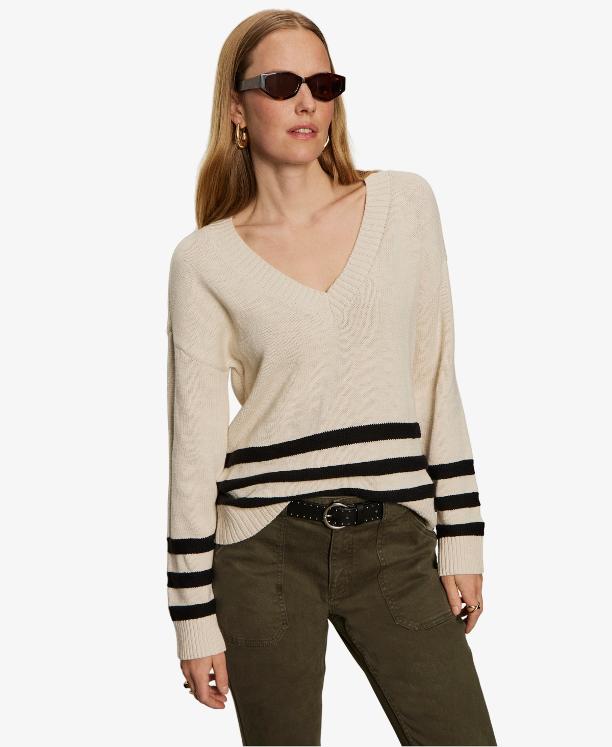 Sanctuary Women's Classic V-neck Sweater