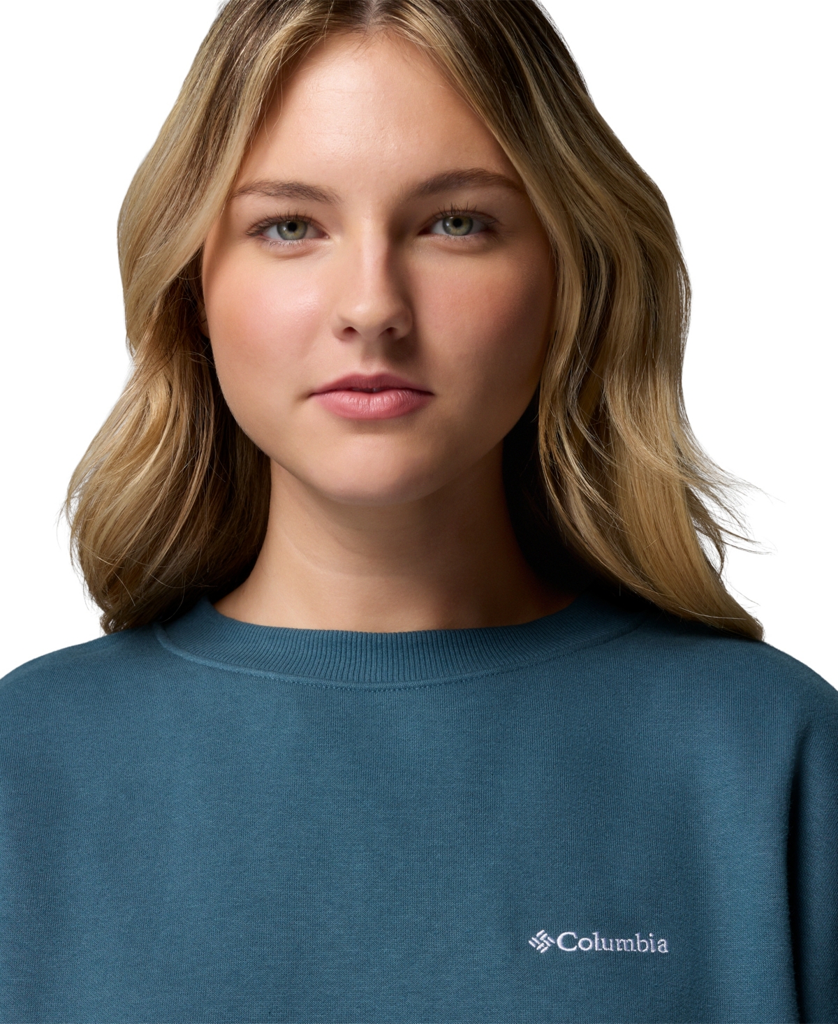 Columbia Plus Size Aldermore Crewneck Sweatshirt In Blue