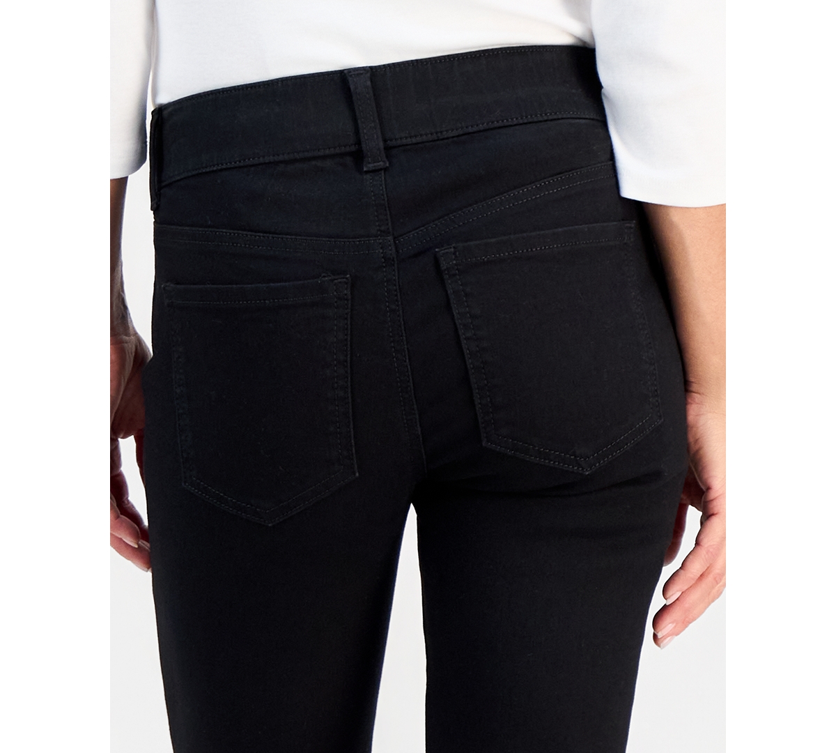Style & Co Petite High-Rise Pull-On Straight-Leg Jeans, Macy's Exclusive
