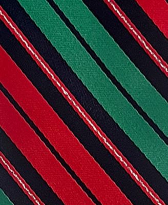 Men's Candy Cane Pattern Slim Tie