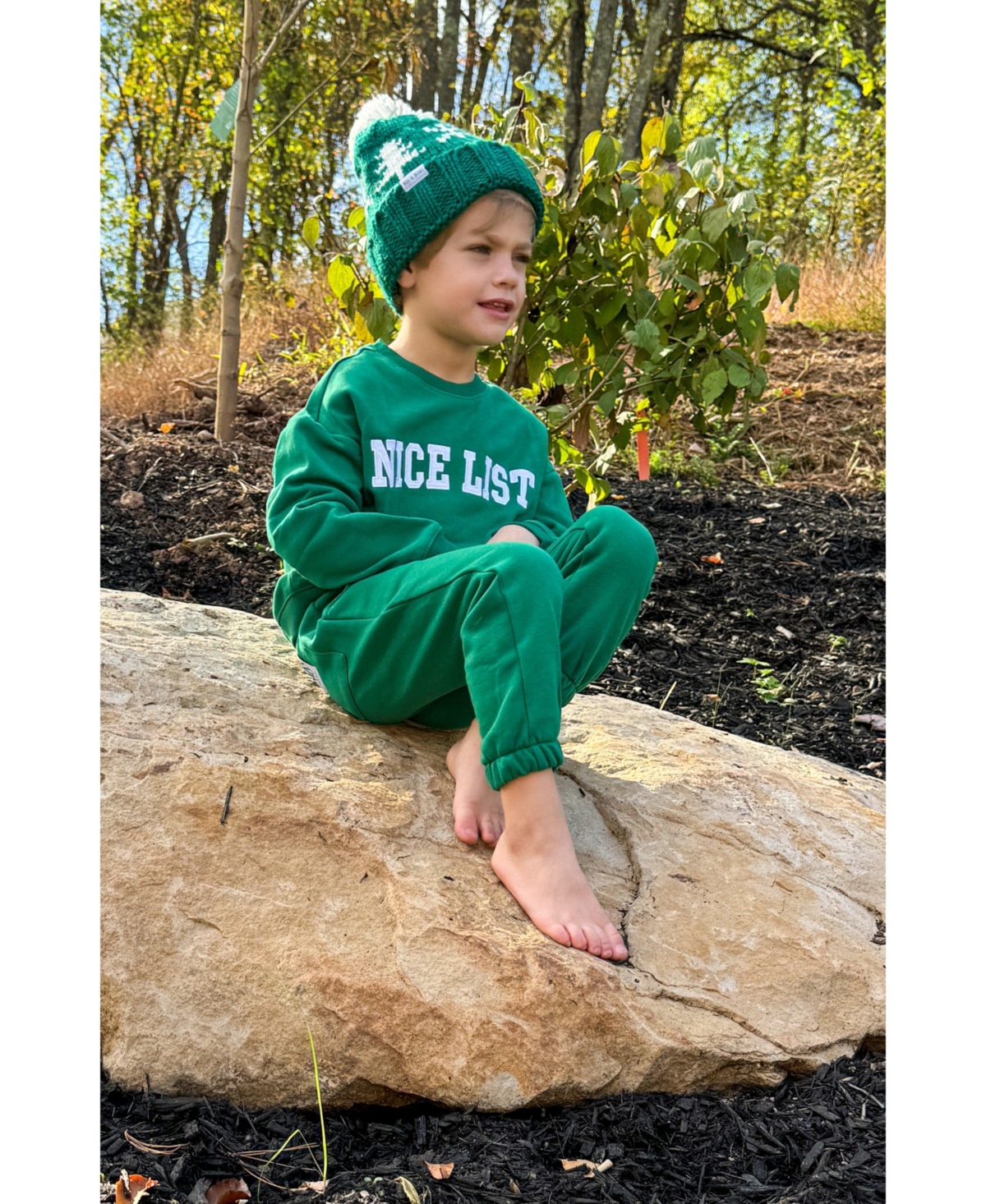 Bits & Bows Baby Unisex Nice List Sweatsuit