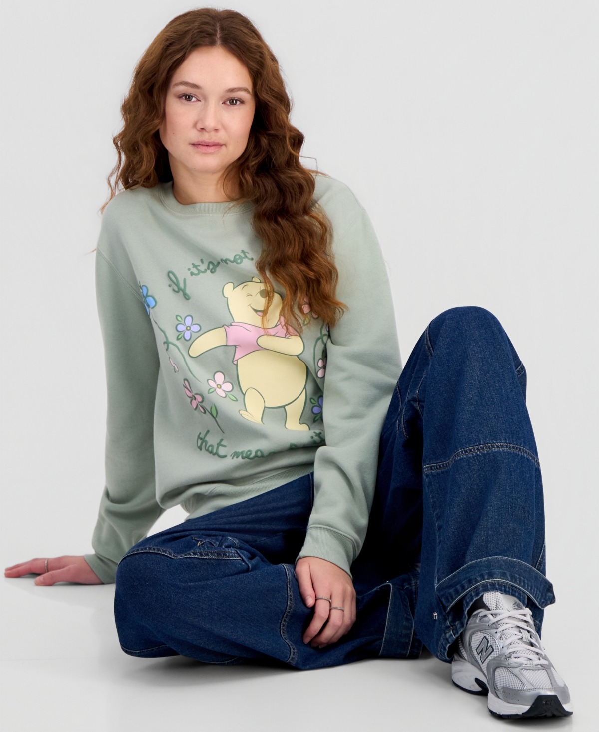 Disney Juniors' Winnie the Pooh Crewneck Sweatshirt