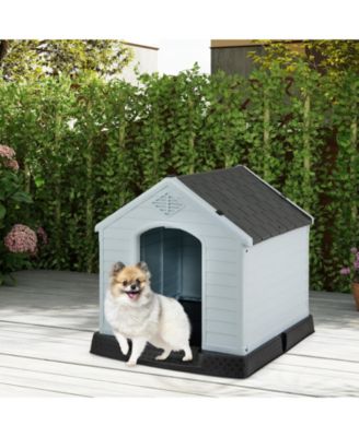 Dog House for Small Dogs Waterproof Plastic with Elevated Floor