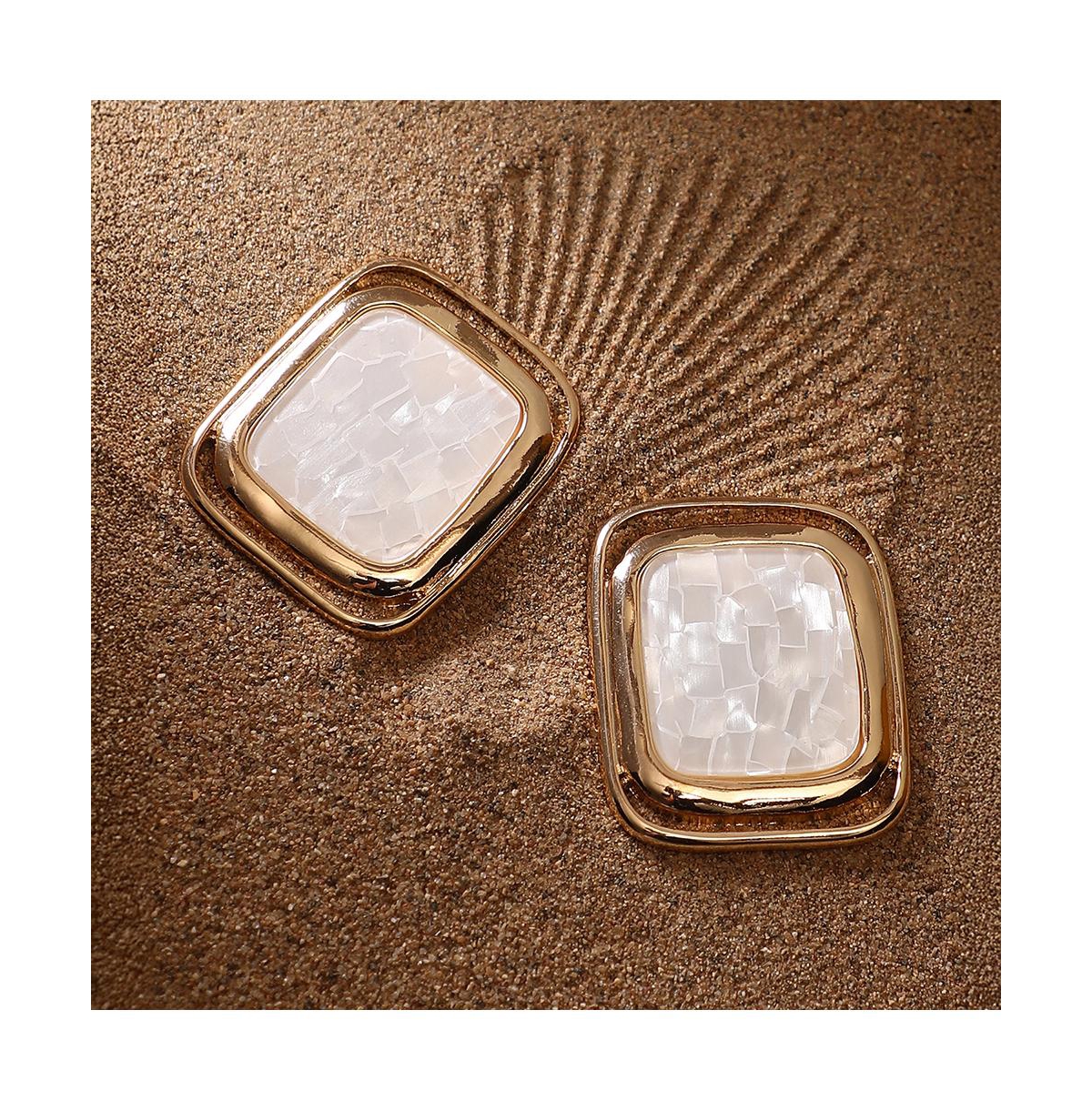 Women's The Moziac-Quad Statement Earrings - California Gold