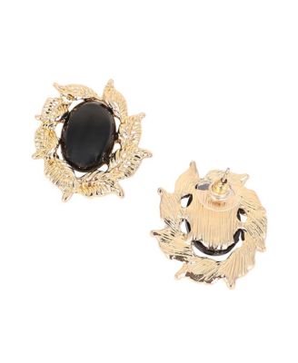 Women's The Victorian-Foliage Stud Earrings - Antique Gold
