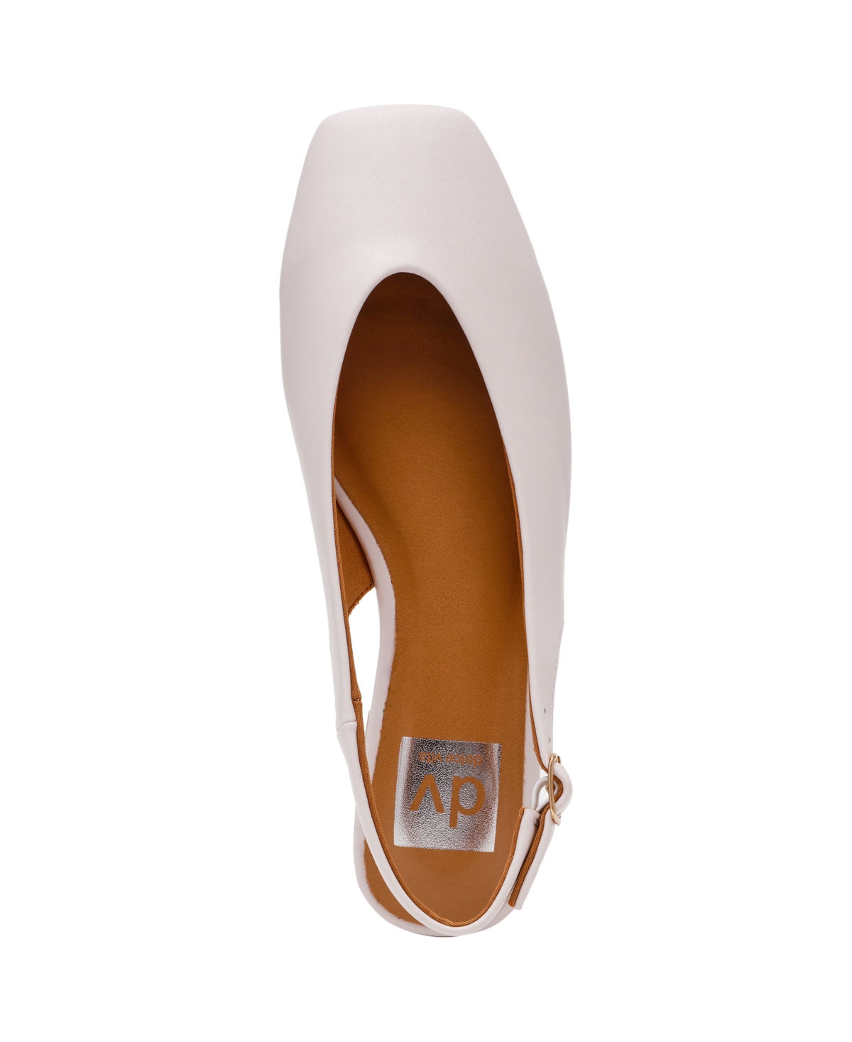 Dv Dolce Vita Women's Square-toe Slingback Flats In White