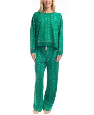 Ocean Pacific - Women's 2-Pc. All The Classics Long Sleeve PJ Set
