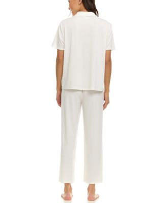 Women's Luisa cable texture Short-Sleeve Pajama Set
