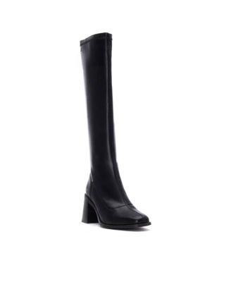 Women's, Block Heel, Stretchy, Tall Boots