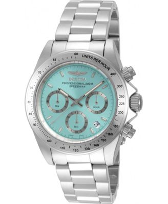 Men's 49800 Speedway Quartz VD53B-14 Light Blue Dial Watch