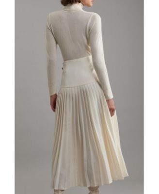 Women's Buckle Detailed Maxi Skirt