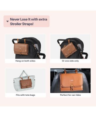 Kids Diaper Bag Backpack, Spacious & Stylish Bag & Changing Pad Leather
