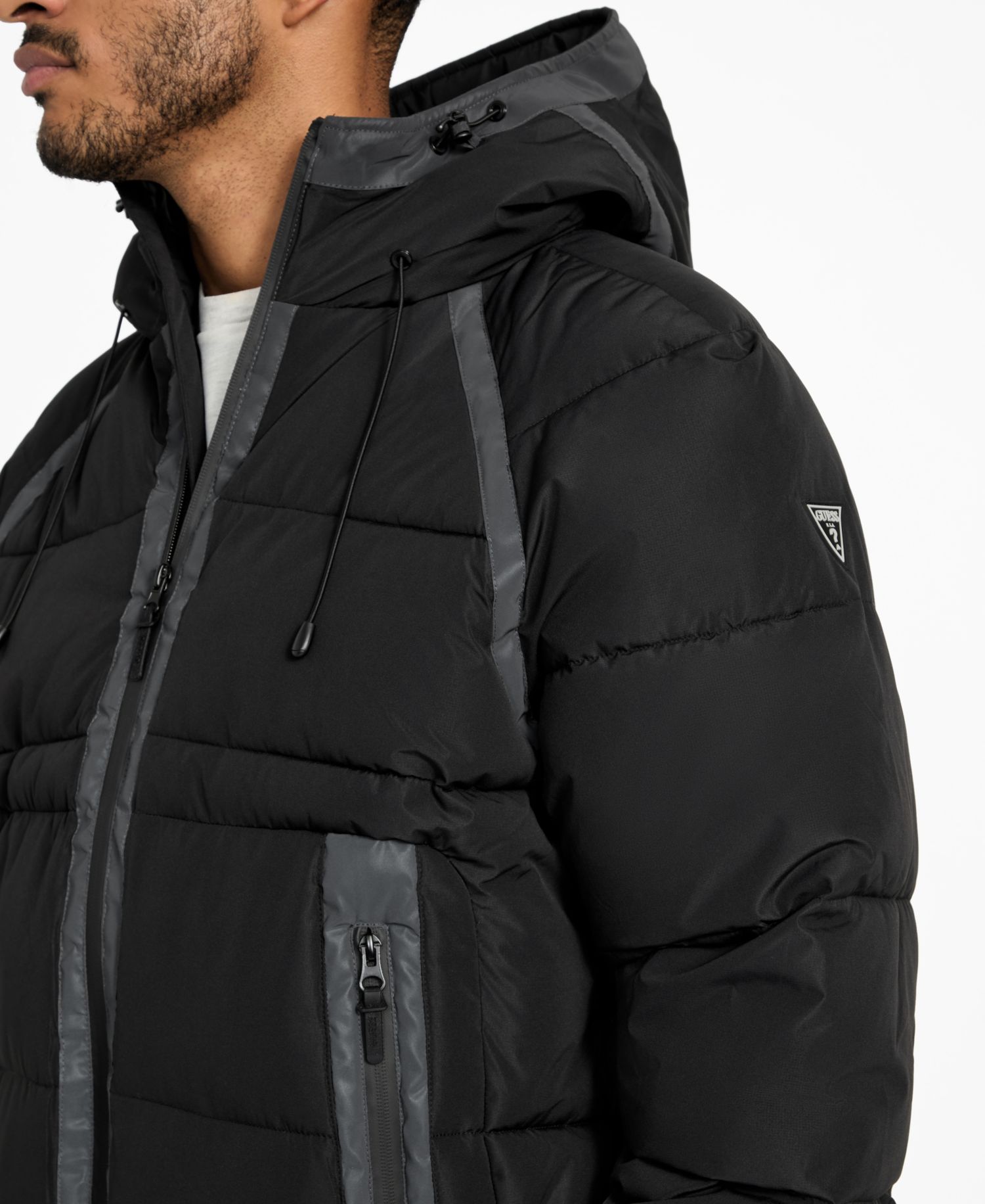 Men's Hooded Ripstop Puffer Jacket