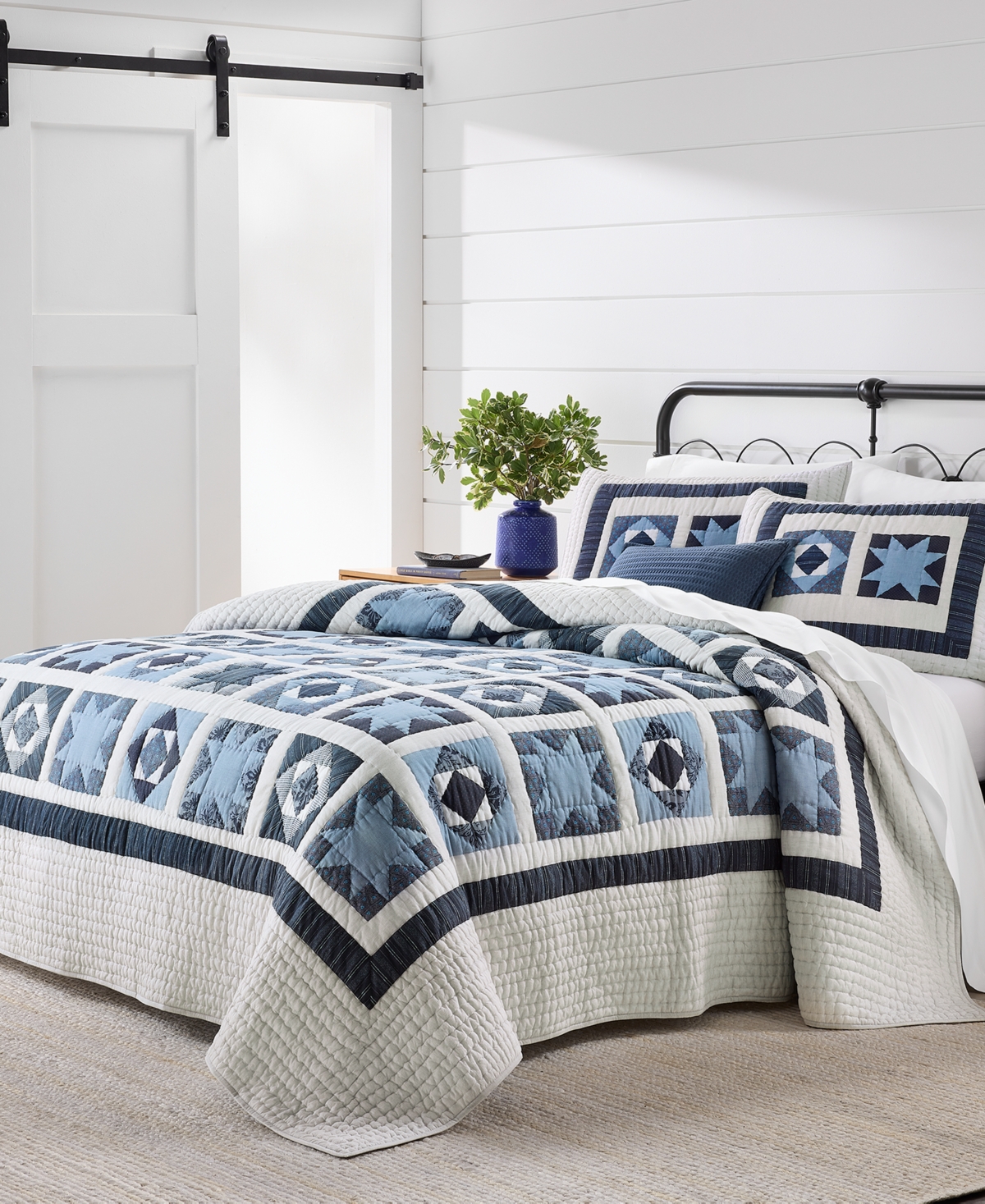 Charter Club Midnight Star Artisan 3-Pc. Quilt Set, King, Macy's Exclusive