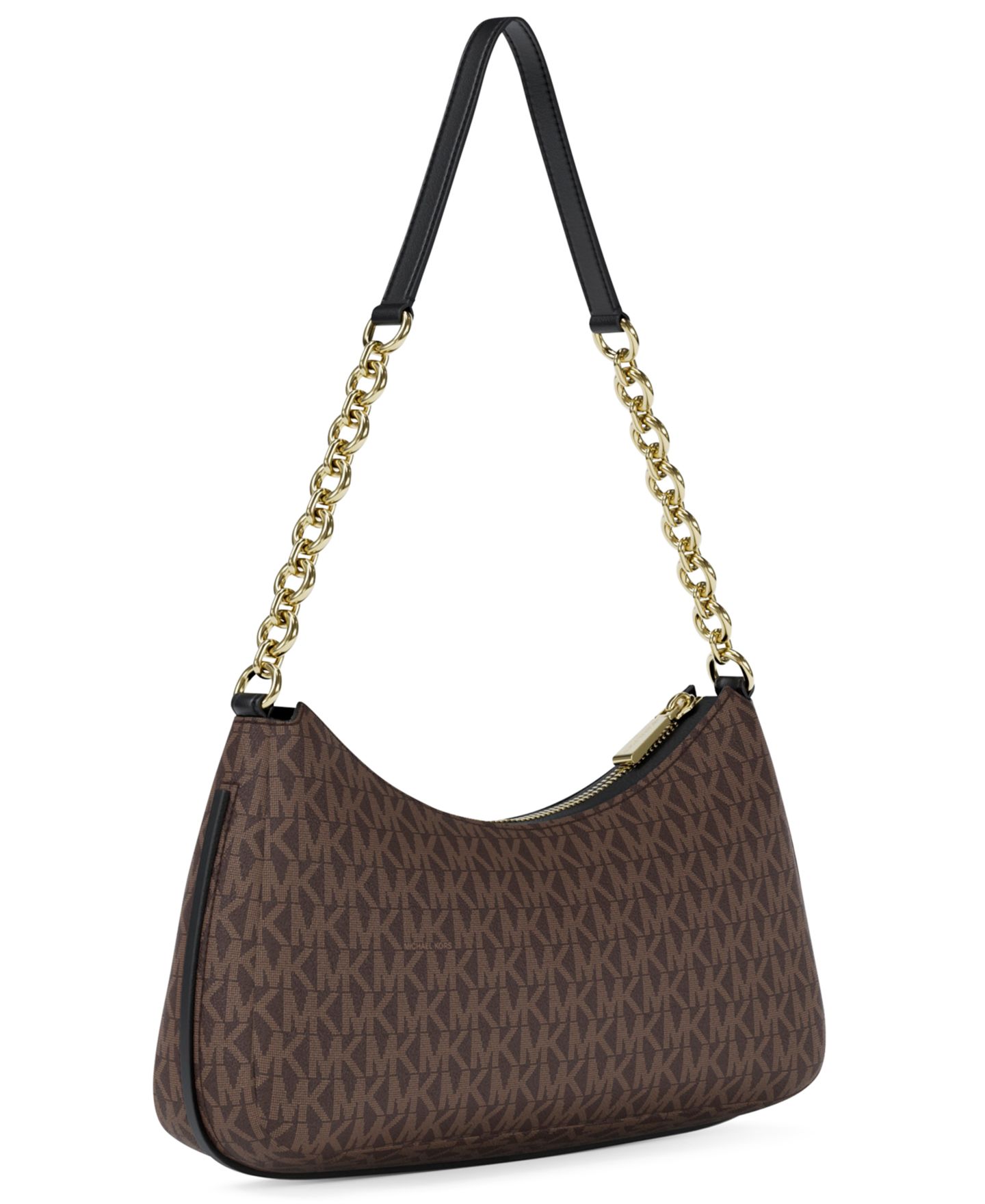 Женская сумка Michael Kors Nolita Small Chain Pouchette, цвет: Коричневый / Чёрный — фото 2