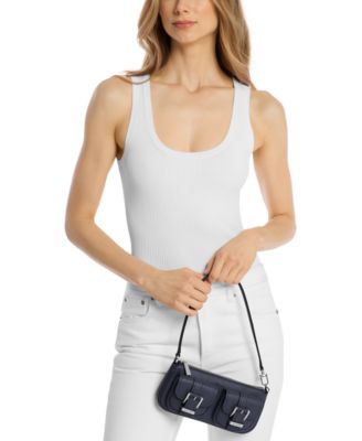 Michael Kors Zoe Small Leather Convertible Slim Shoulder Bag