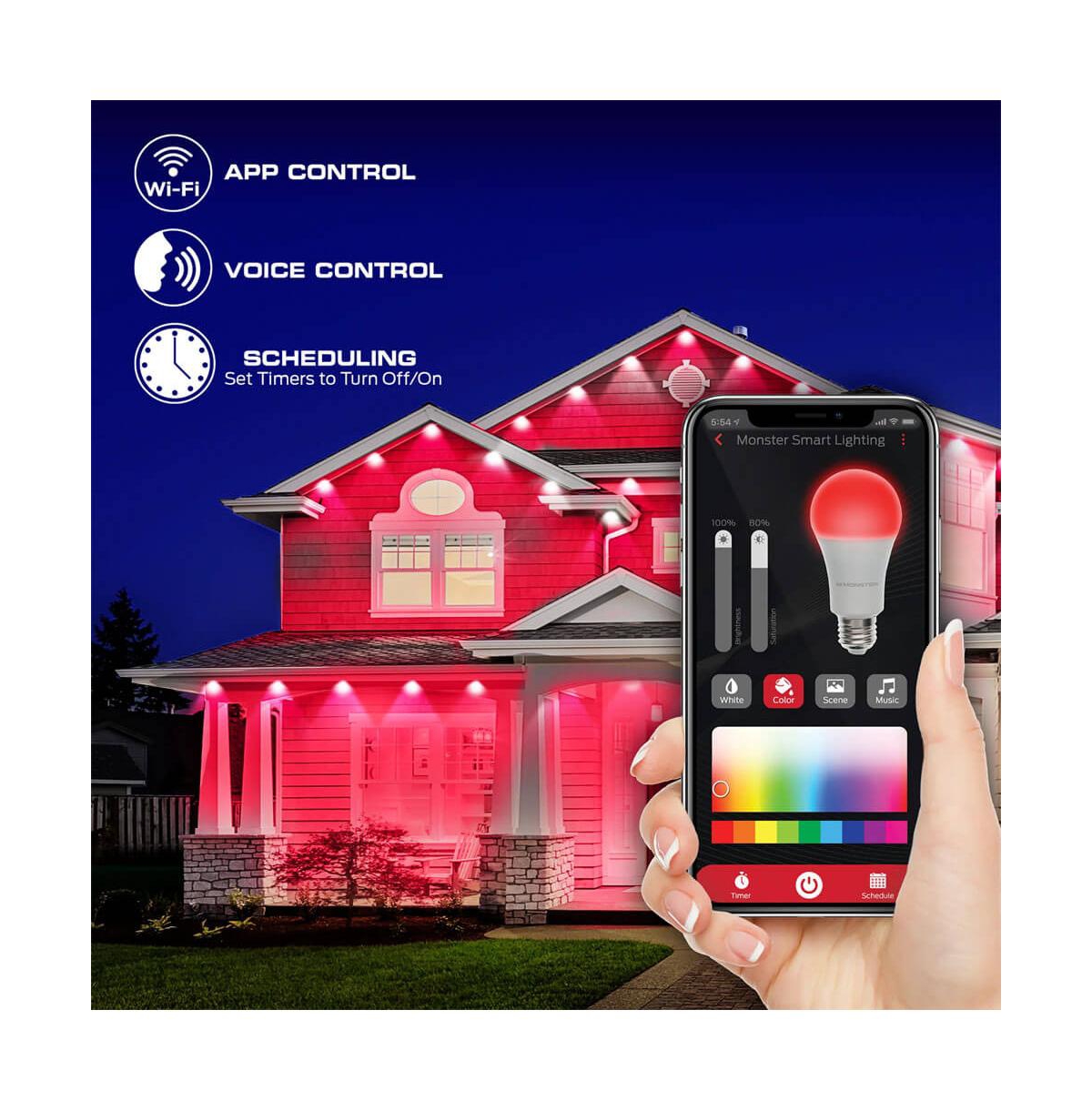 Monster Cable 100 ft Rgb Ic Permanent Outdoor Led Smart Lights