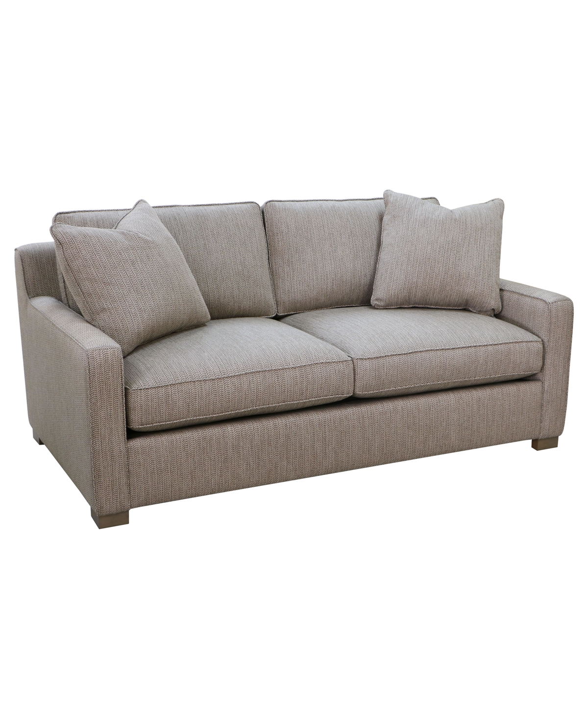 Macy's Stacia 73" Fabric Deep-seated Apartment Sofa In Gray