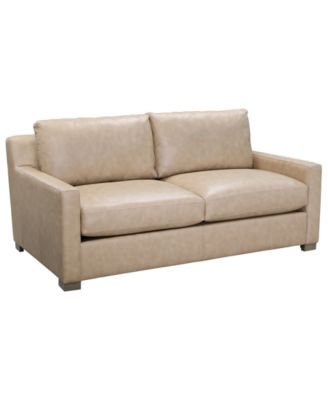 Stacia 74" Leather Deep-Seated Apartment Sofa