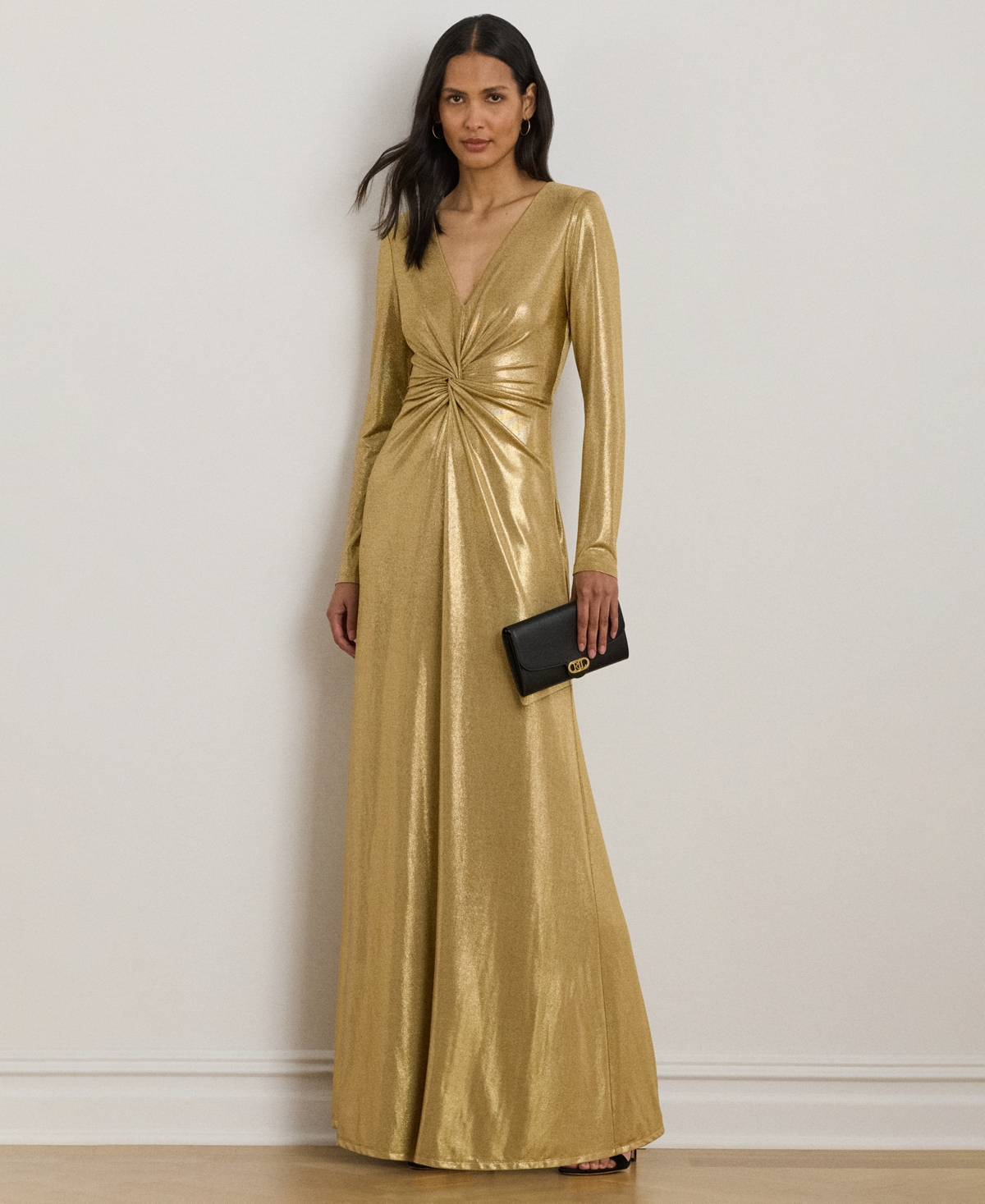 Ralph Lauren Women's Long-sleeve Dress In Gold