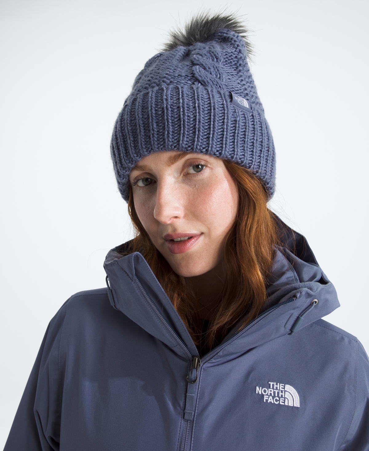 The North Face Women's Oh Mega Pom Beanie In Purple