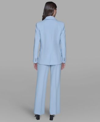 Women's One-Button Single Breasted Blazer Jacket