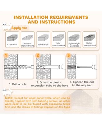 Wall Mounted Cat House, Cat Wall Furniture with Washable Cushion