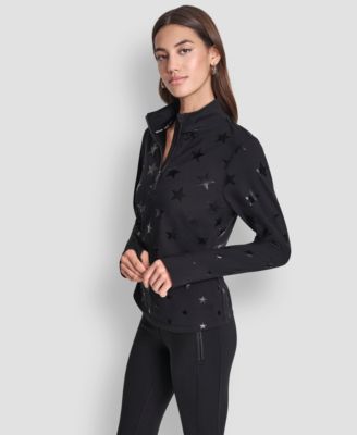 Women's Half Zip Long Sleeve Cozy Warm Lined Fitness Top