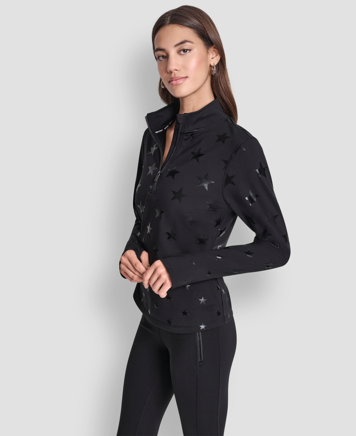 Dkny Women's Half Zip Pull-On Sweatshirt