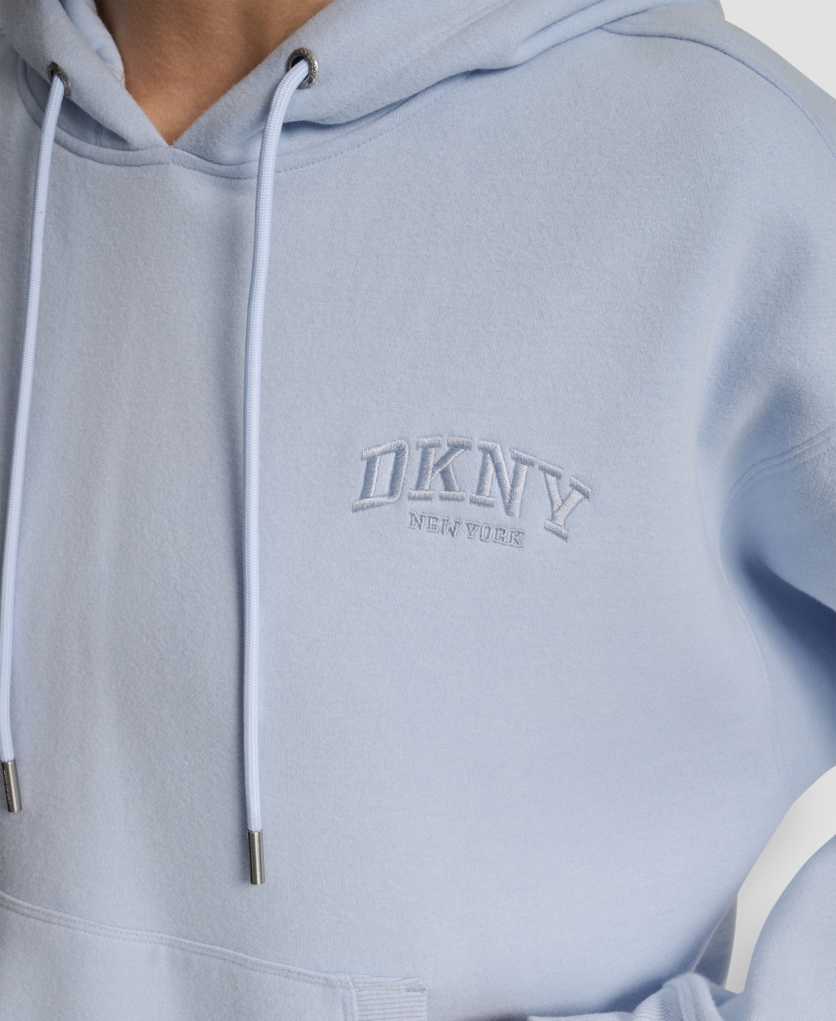 Dkny Women's Varsity Embroidered Logo Pull-on Hoodie