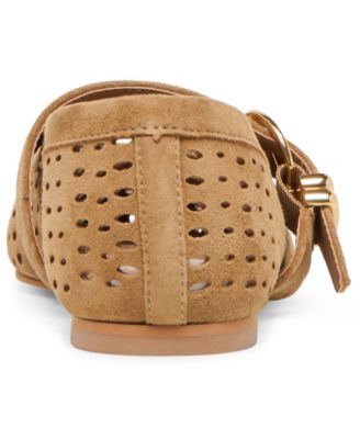 Women's Mikel Perforated Buckle Mary Jane Flats