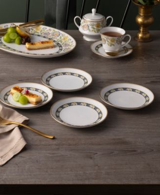 Tusker Garden Set of 4 Bread & Butter/Appetizer Plates, 6.25"