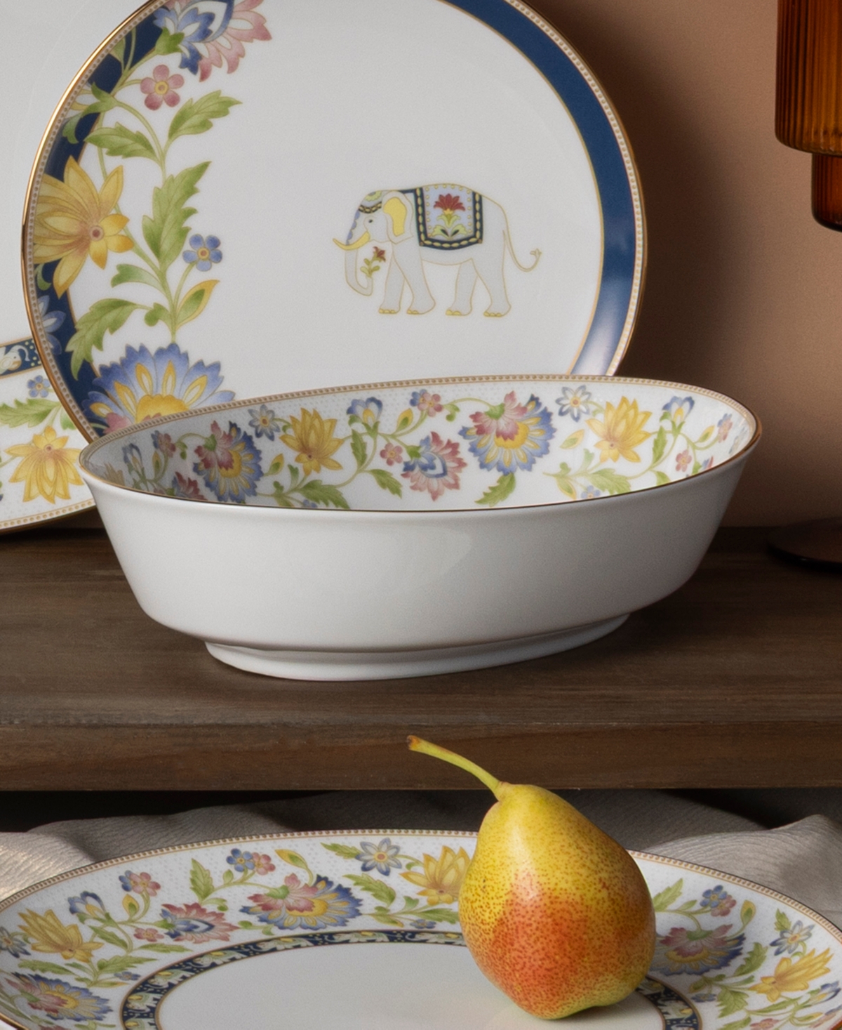 Noritake Tusker Garden Oval Vegetable Bowl In Multi