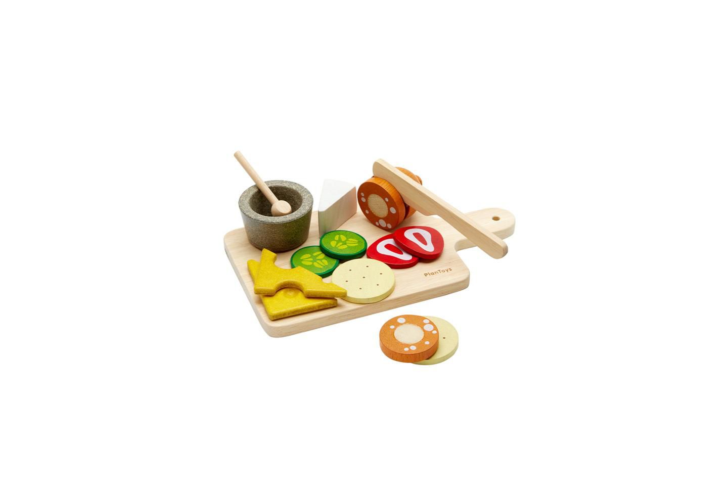 Детские игрушки PlanToys Charcuterie Board 11-Piece Set Cheese Board, Ages 2+ — фото 1