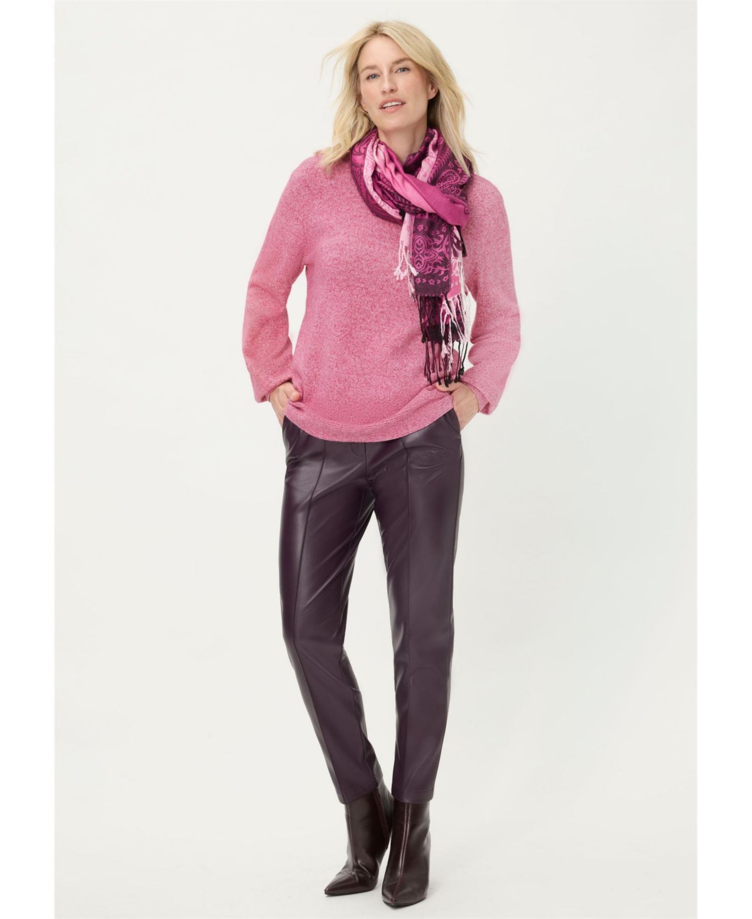 Women's Melange Yarn Sweater