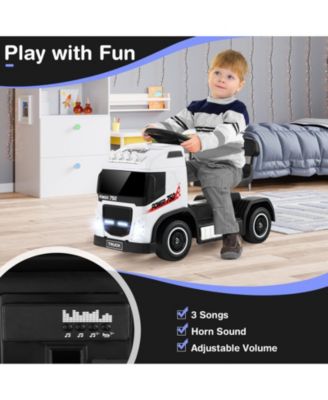 6V Kids Electric Ride-on Truck with Height Adjustable Seat