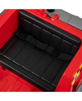 12V Kids Ride-On Fire Truck with Water Gun, Siren & Remote