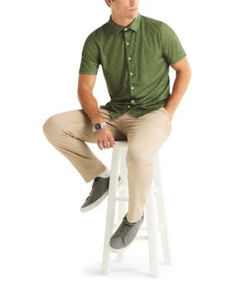 Men's Printed Geo Print Short-Sleeve Shirt