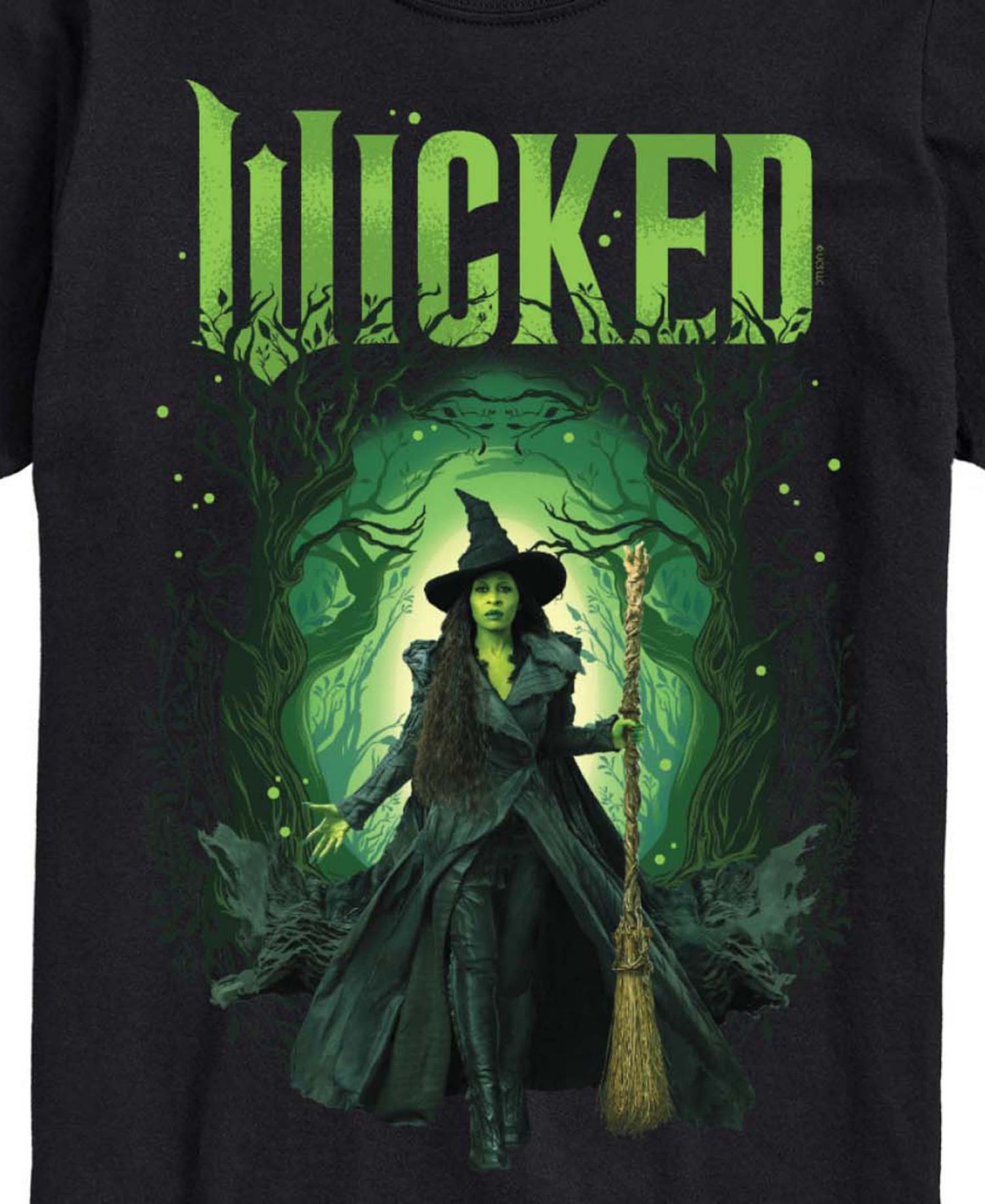 Men's Wicked Part 2 Elphaba Forest Graphic Print Short-Sleeve T-Shirt