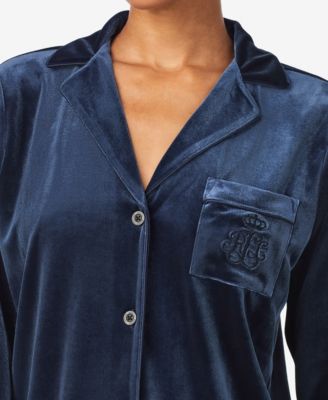 Women's Long Sleeves Notch Collar Pajama Set