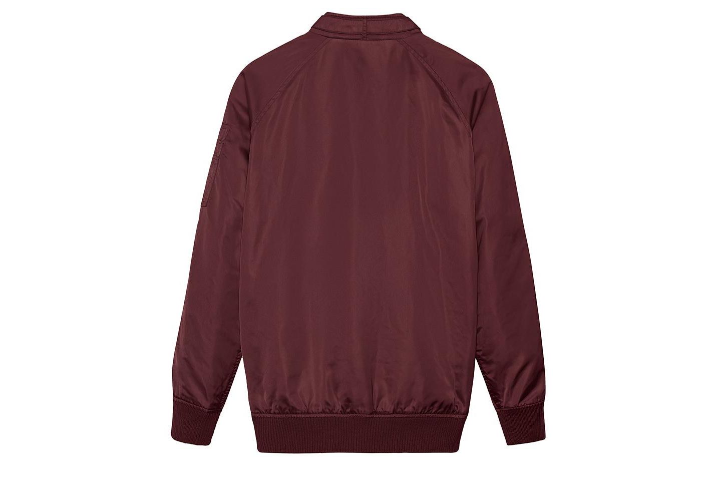 Женская куртка Members Only Satin Bomber, цвет: Бордовый — фото 8
