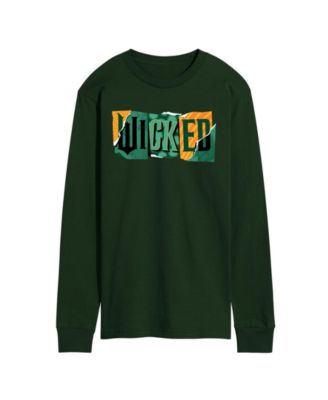 Men's Wicked Part 2 Ripped Logo Graphic Printed Long-Sleeve T-Shirt