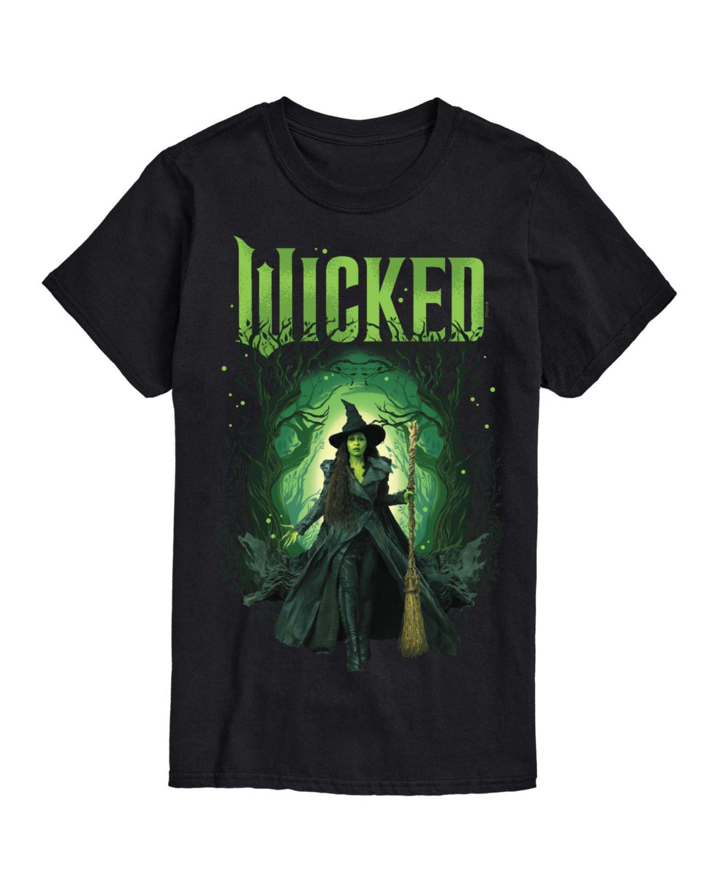 Men's Wicked Part 2 Elphaba Forest Graphic Print Short-Sleeve T-Shirt