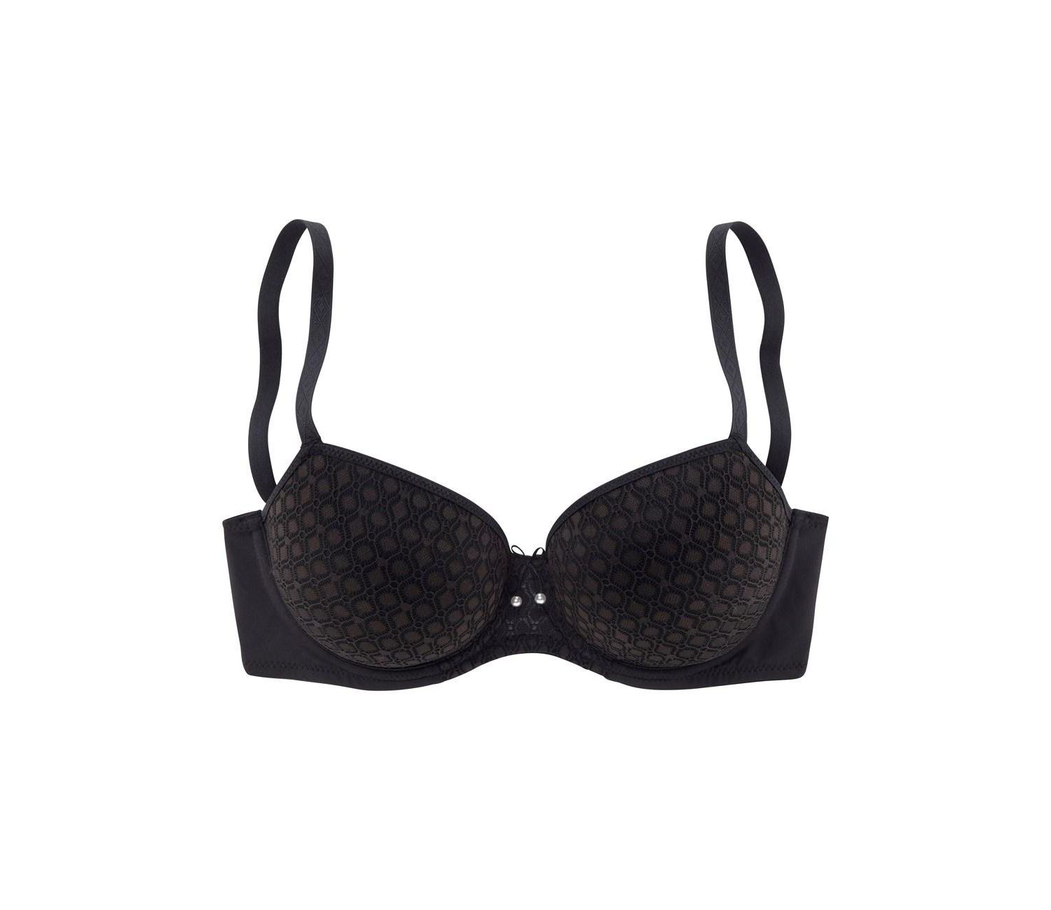 Women's Lace Detail Underwire Lightly Padded T-Shirt Bra