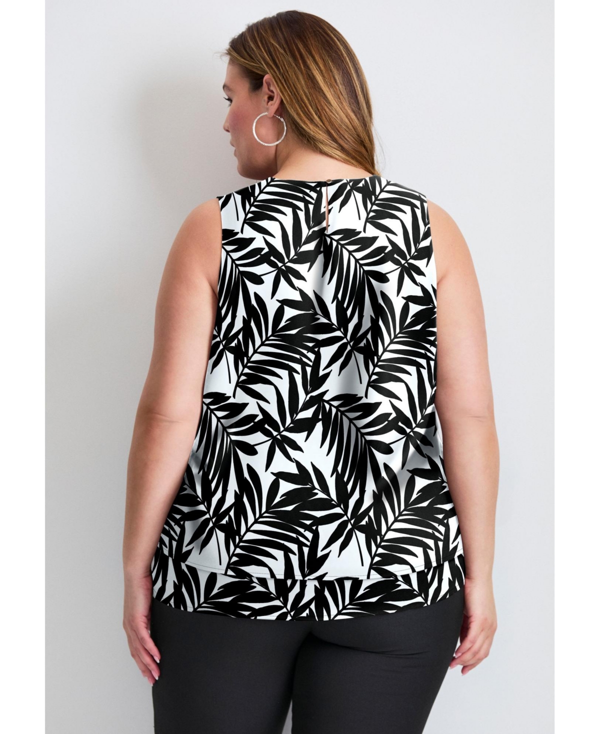 Avenue Women's Tops & Tees Sleeveless Double Layer Swing Tank