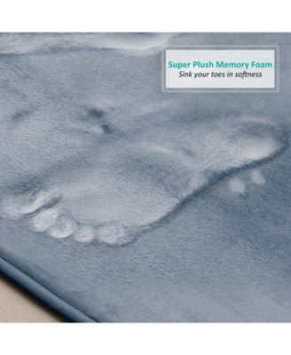Non-Slip, Ultra Soft Plush, Memory Foam Bath Rug - Large 20"x32"